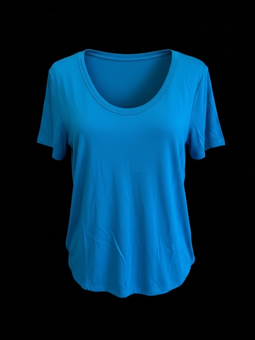 Women's Scoop Neck Tee in Bright Blue